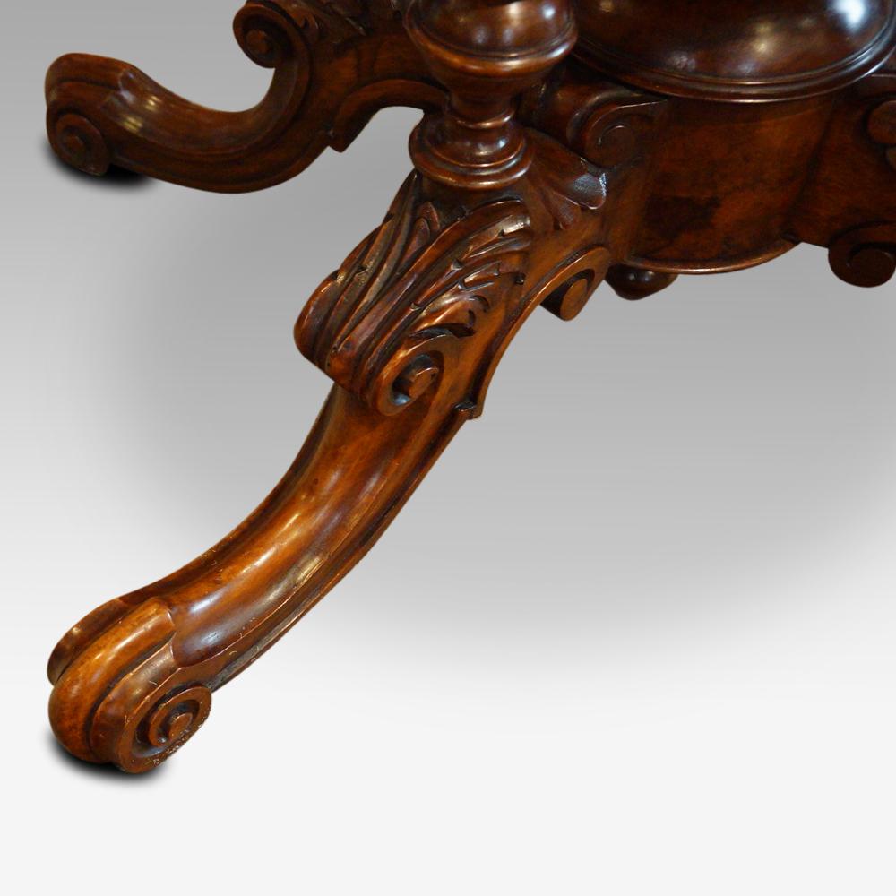 Mid-19th Century Victorian Inlaid Burr Walnut Coffee Table