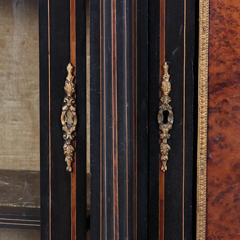 Victorian Inlaid Ebonized Cabinet, C1870 For Sale 1
