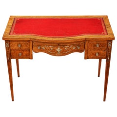 Victorian, Inlaid, Rosewood, Desk, Writing, Dressing, Table
