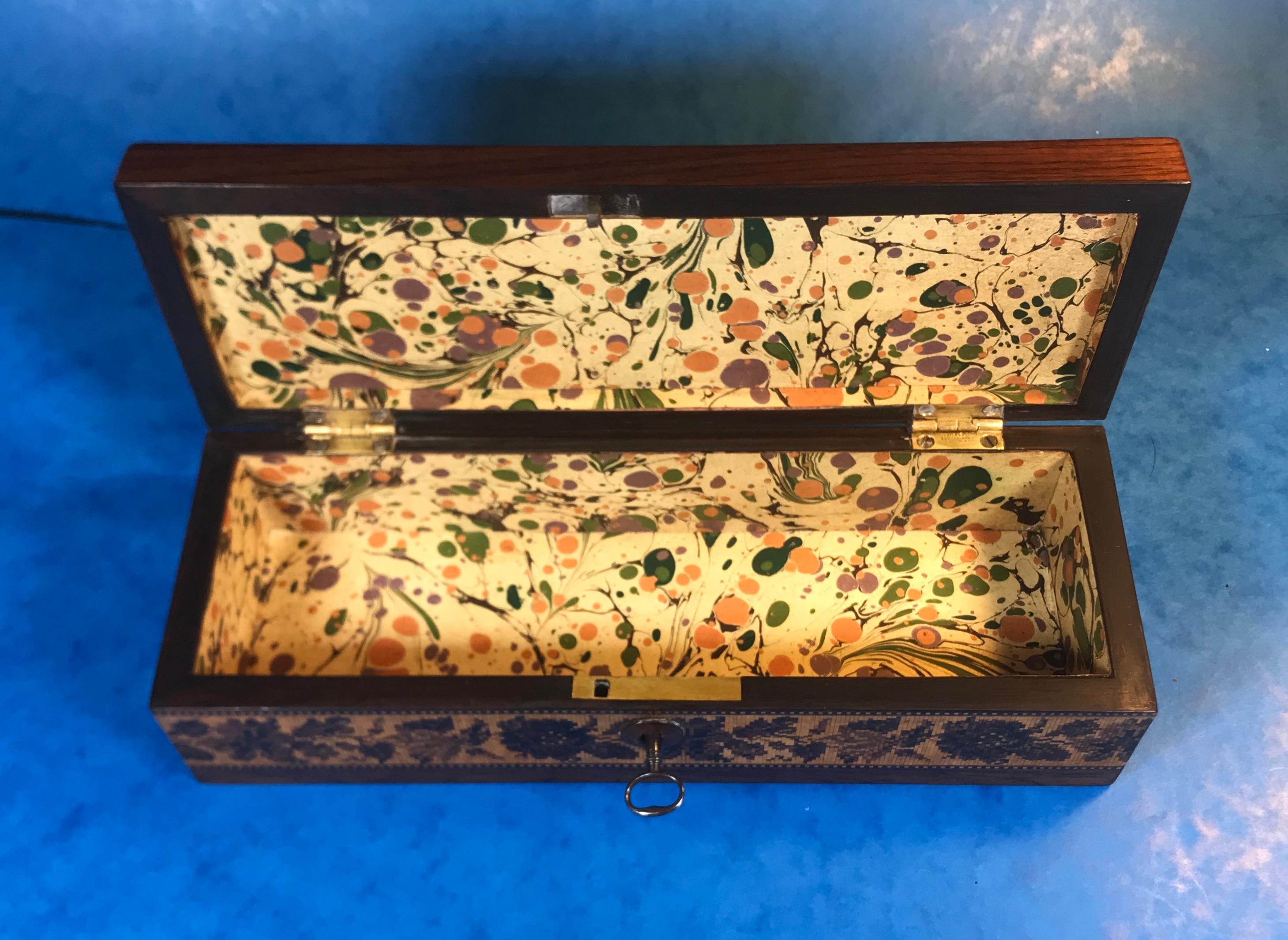 Victorian Inlaid Tunbridge Ware Crib/Games Box For Sale 6