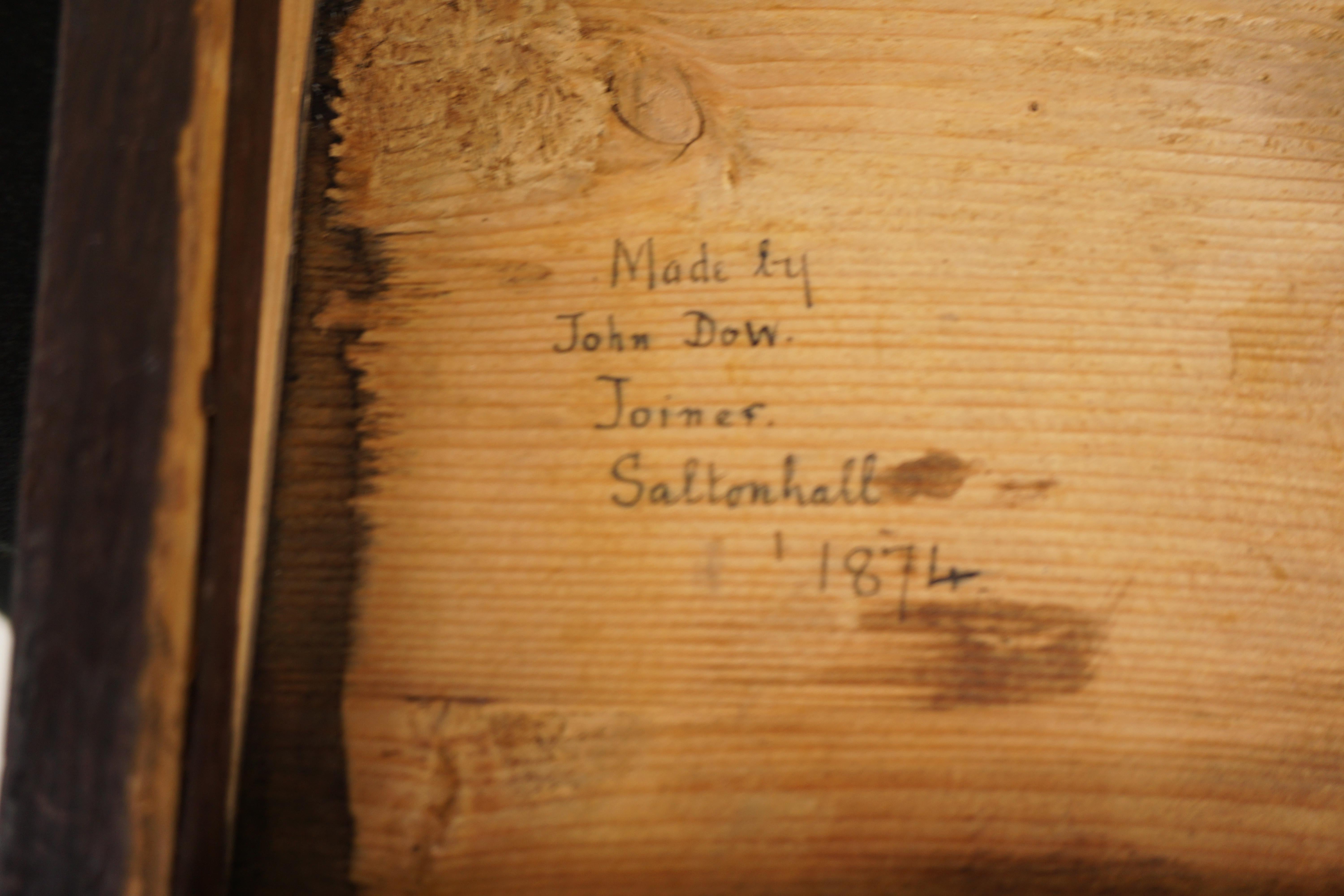 Viktorianische Schreibkasten aus Holz mit Intarsien aus Pollard-Eiche, Schottland 1870, H170 im Angebot 2