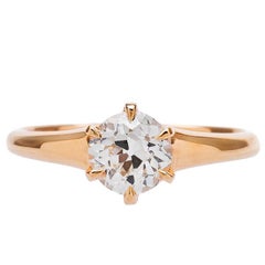 Victorian Inspired 1.01 Carat Diamond Engagement Ring Victorian Inspired 1.01 Carat Diamond Engagement Ring