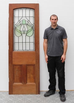 Victorian Internal Door with Stained Glass