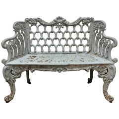 Antique Victorian Iron Bench