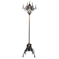 Antique Victorian Iron Coat Stand