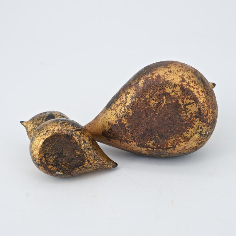 MidCentury Japanese Iron Kewpie Paperweights Sculptures Metal Arts