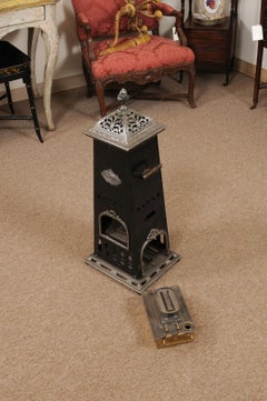 Victorian Iron & Steel Oil Stove / Heater, ca. 1880