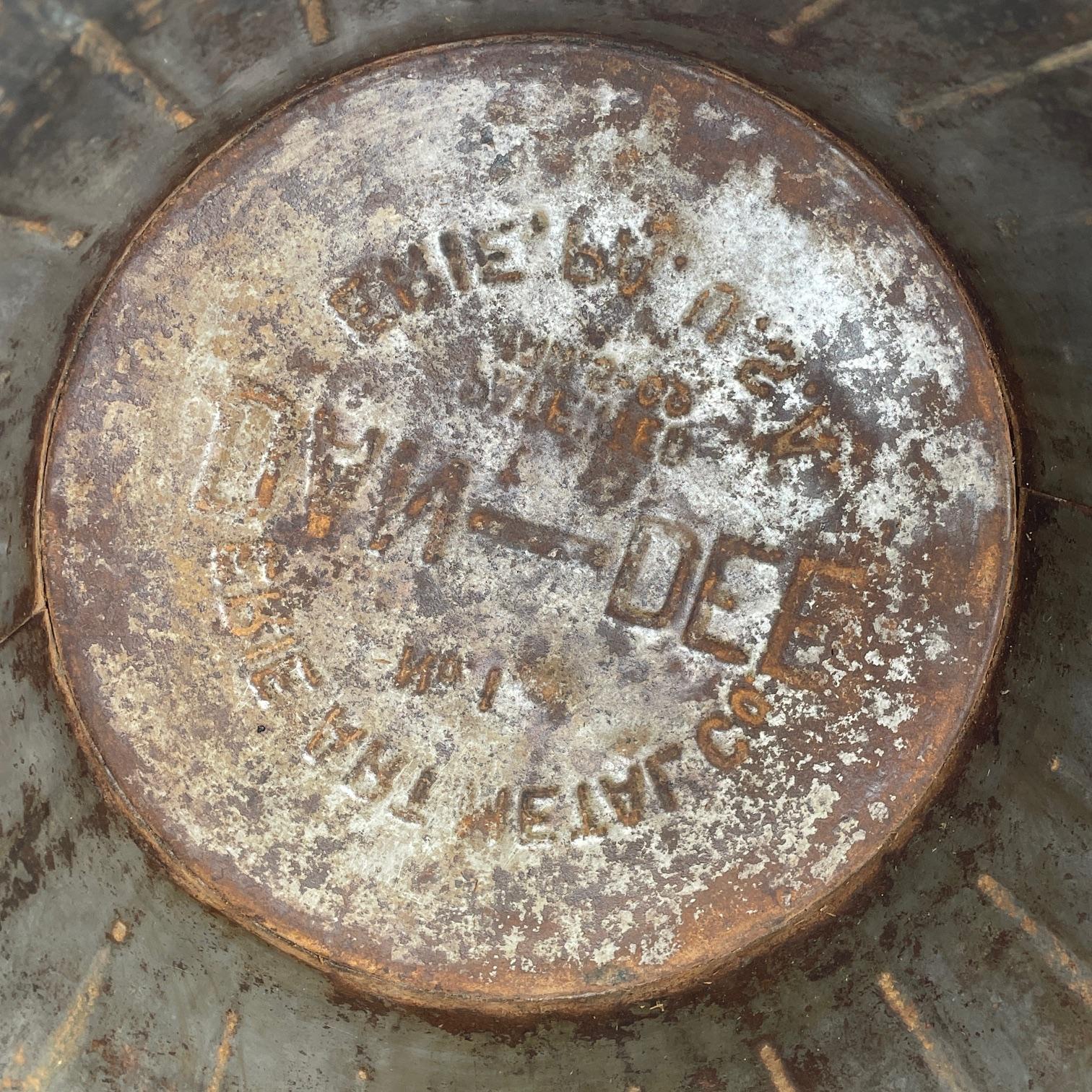 Victorian Japanned Copper Office Trash Can Wastebasket Industrial Revolution 5