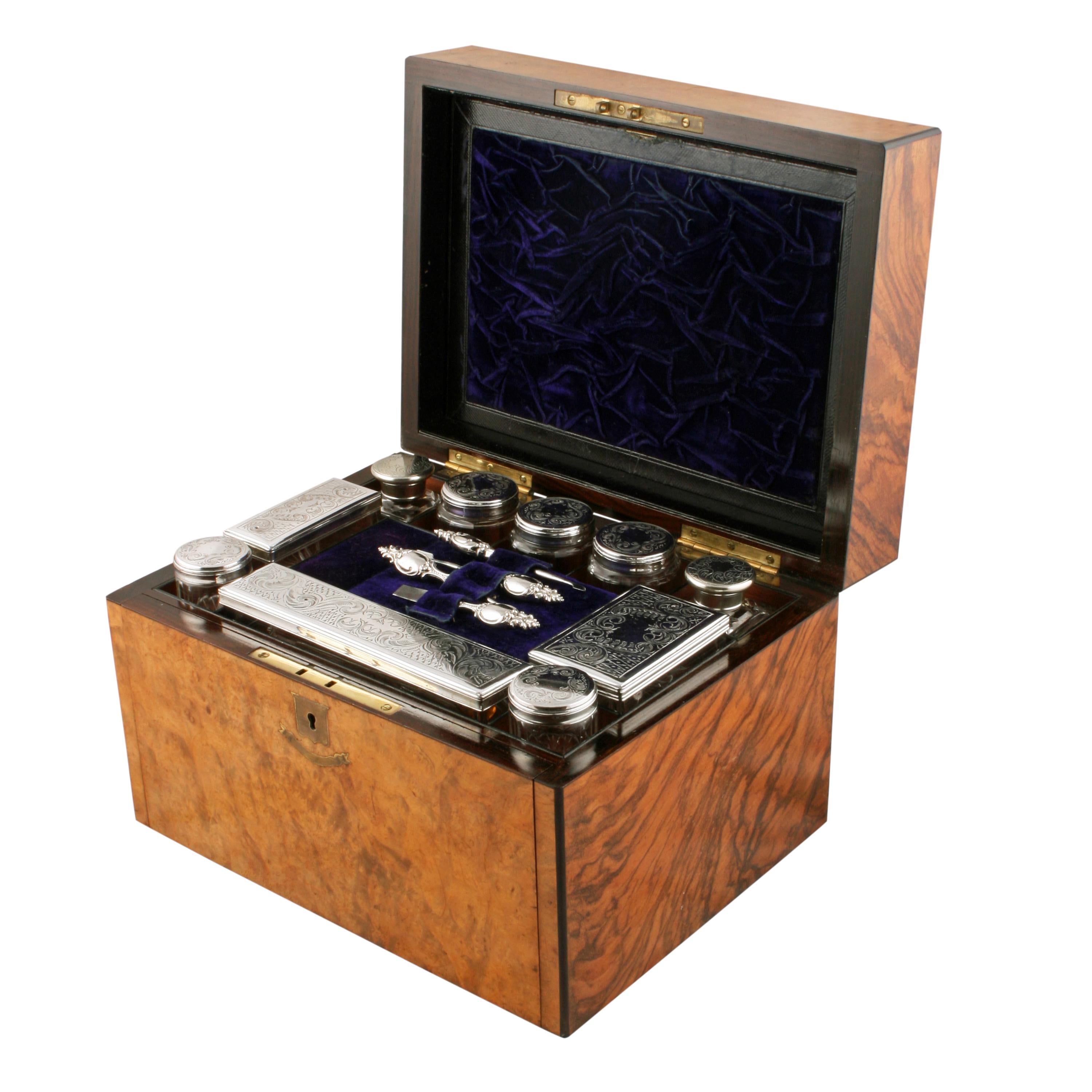 Victorian Jewelry and Dressing Box For Sale