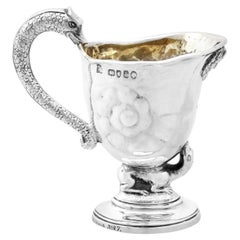 Viktorianischer cremefarbener Krug aus Sterlingsilber von John Hunt & Robert Roskell