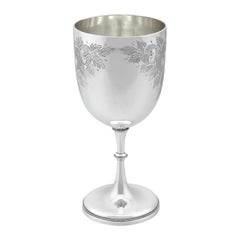 Victorian Josiah Williams & Co Sterling Silver Goblet