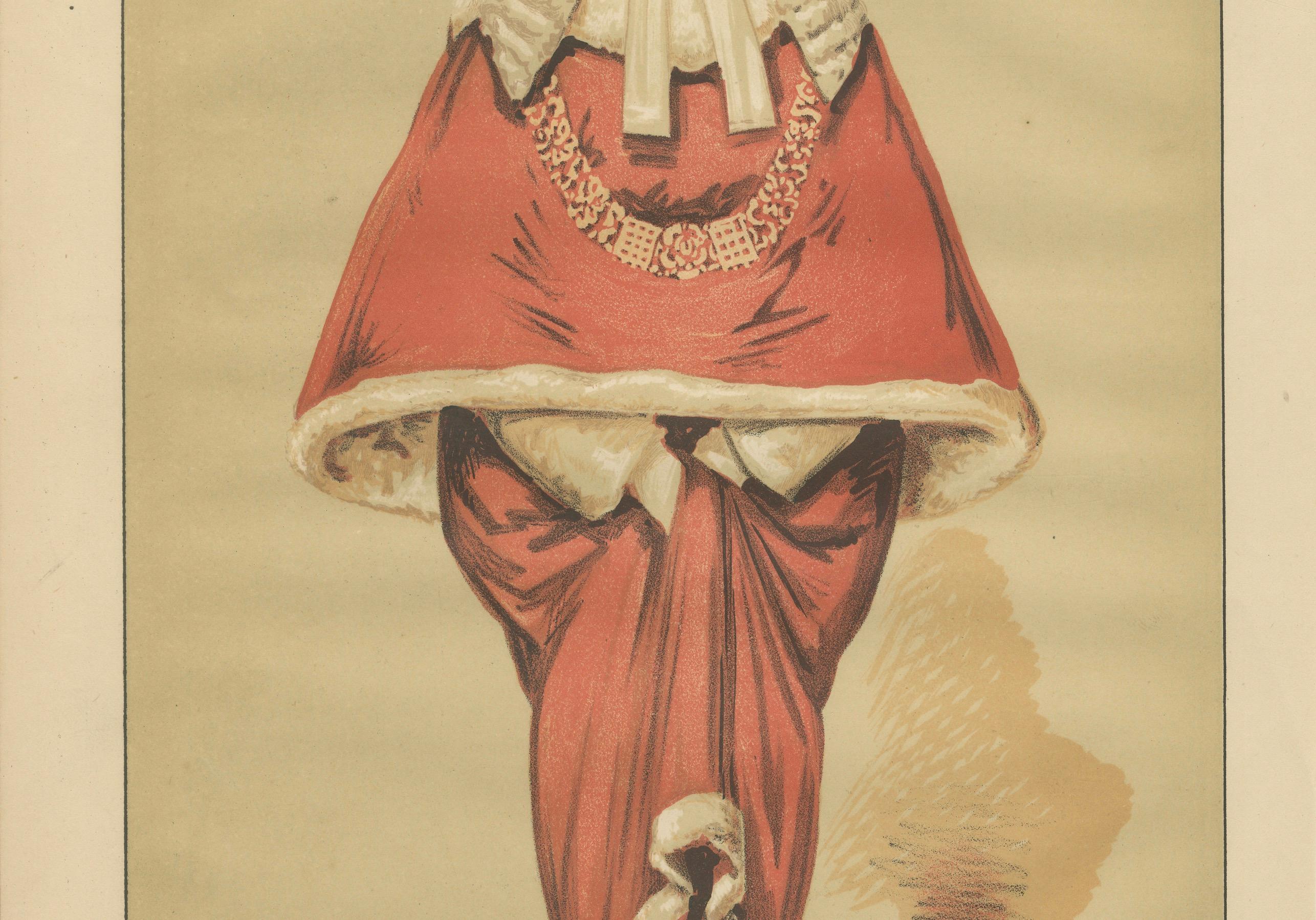 Victorian Judge in Robes – Vanity Fair Judges Series No. 4, 1870
