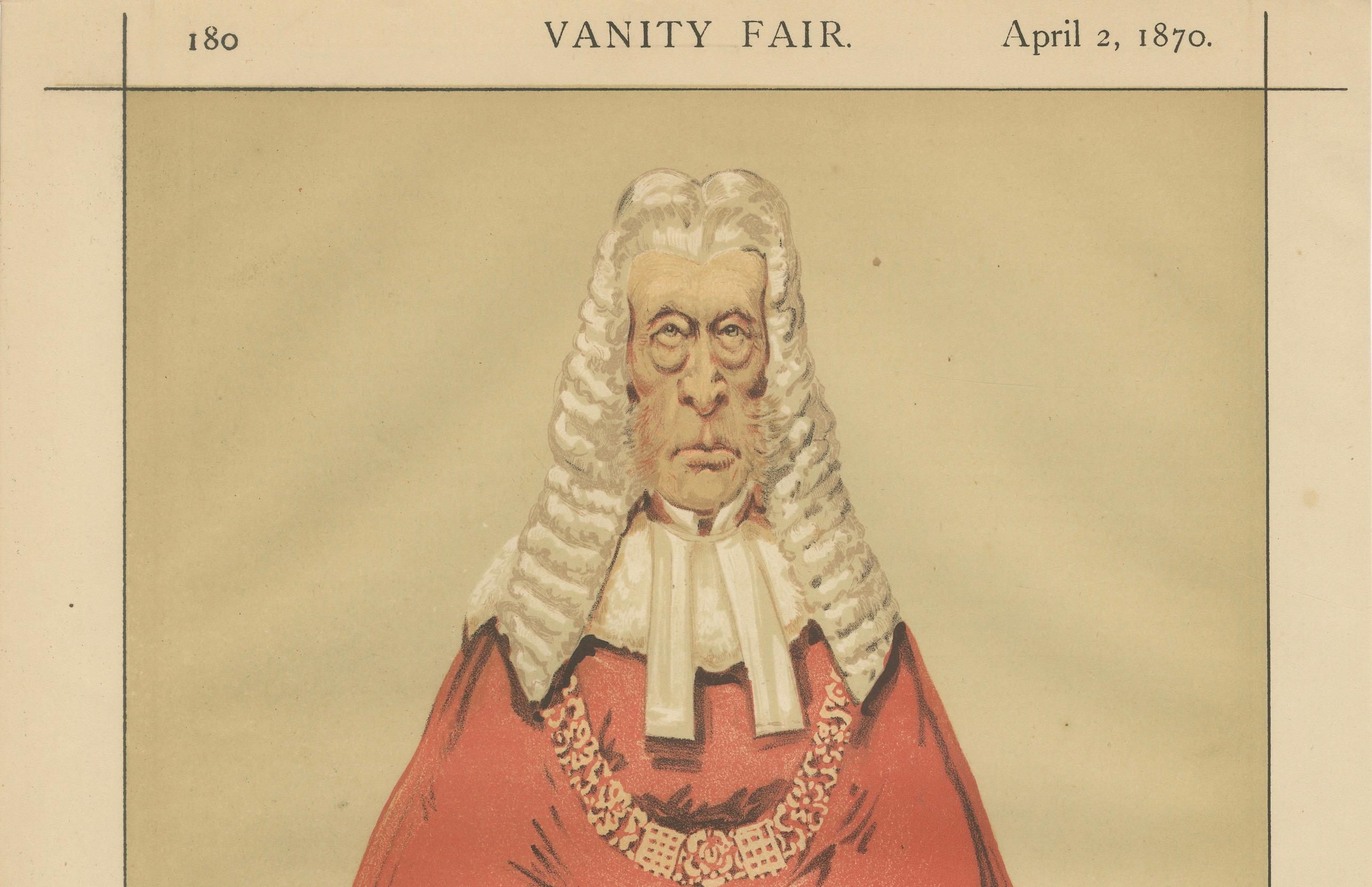 Victorian Judge in Robes – Vanity Fair Judges Series No. 4, 1870