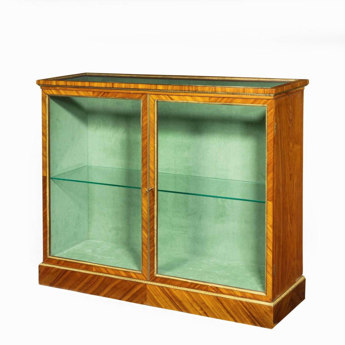 Victorian Kingwood Display Cabinet in French Taste 2