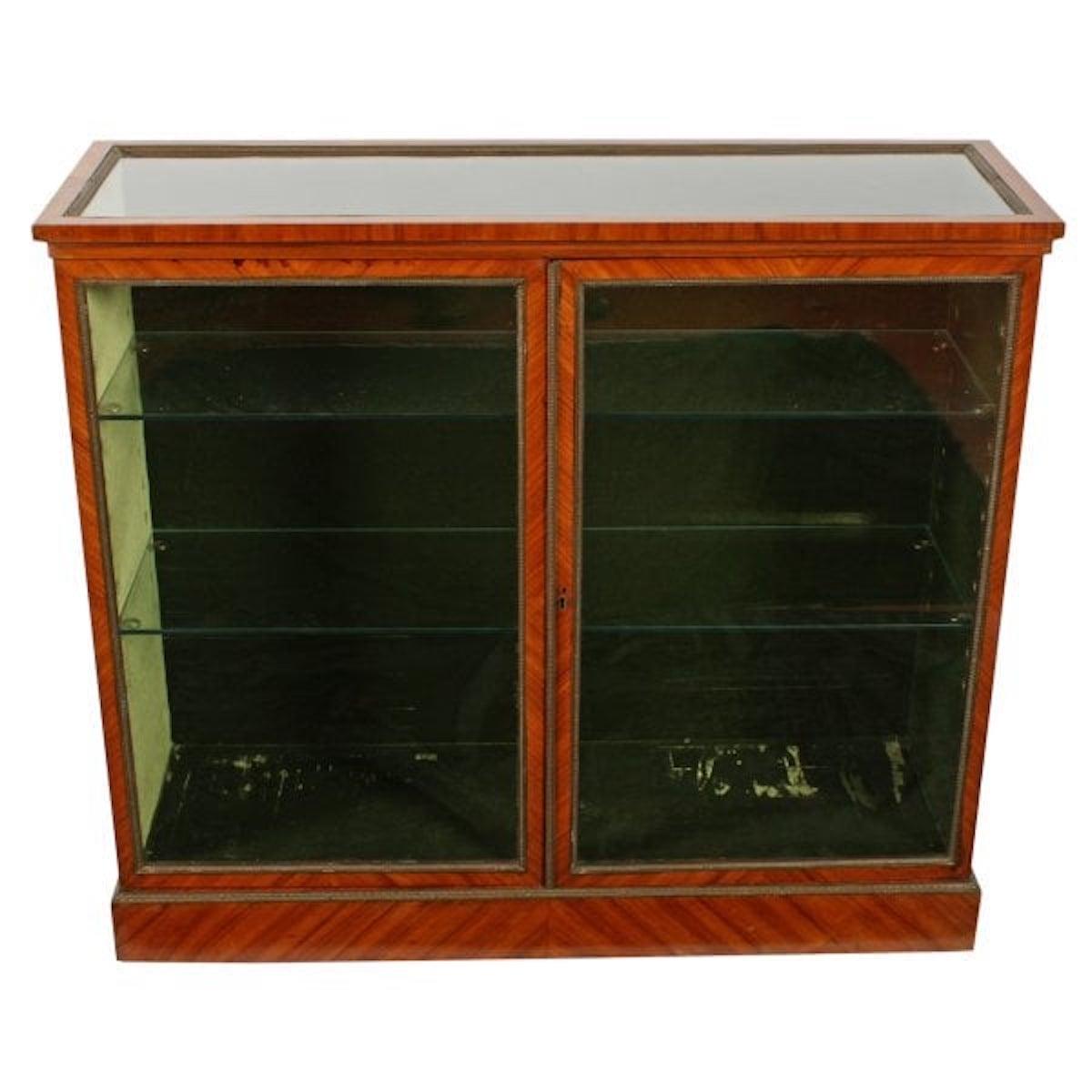 Victorian Kingwood Vitrine, 19th Century In Excellent Condition For Sale In Southall, GB