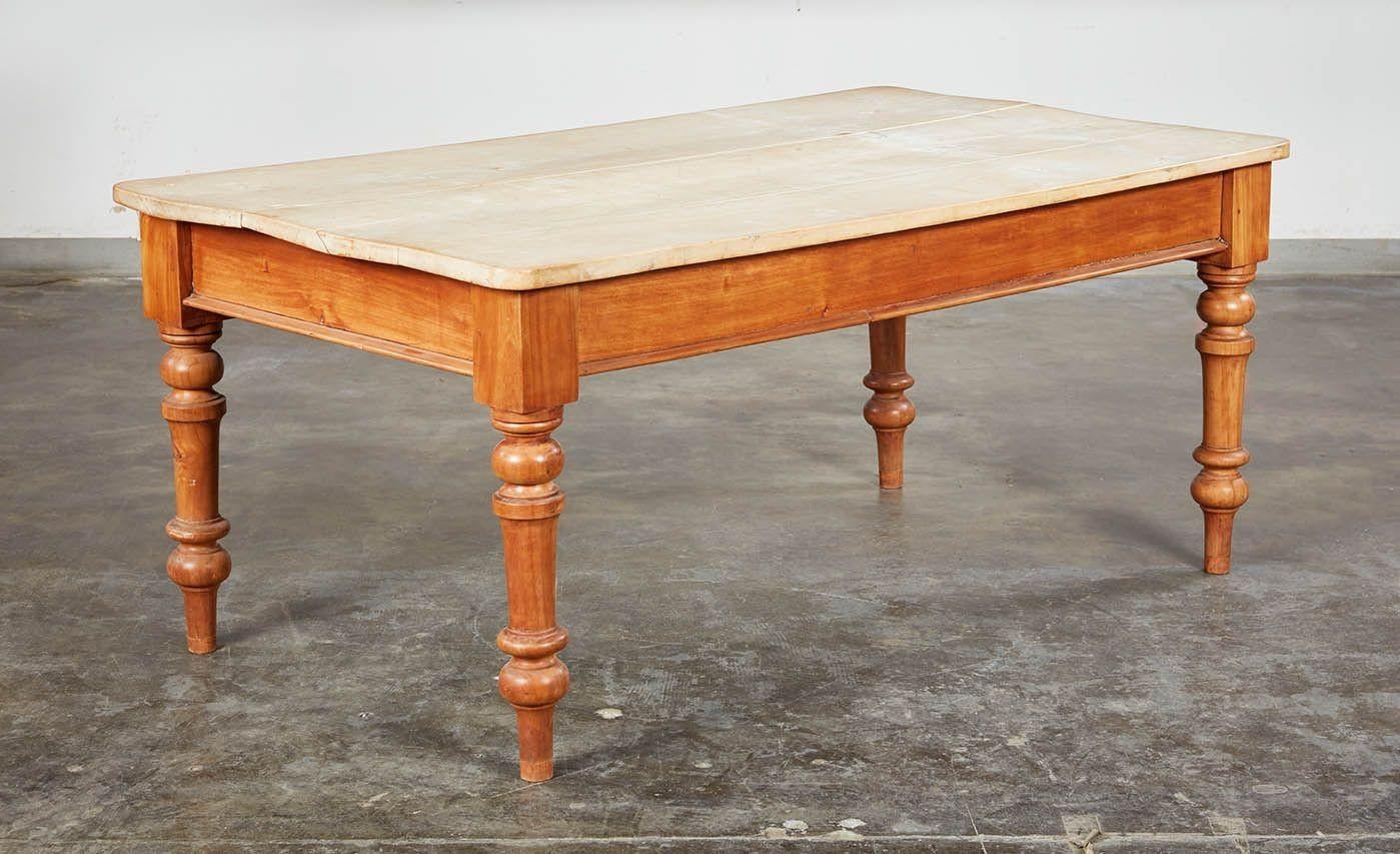 XIXe siècle Table de travail de cuisine victorienne en vente