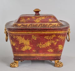 Victorian Lacquered Toleware Coal Bucket