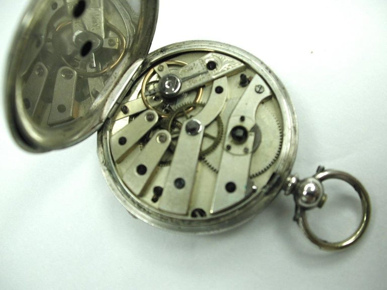 Victorian Ladies Silver Pocket Watch Dated circa 1890, Swiss Movement