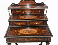 Victorian Ladies Writing Bureau Inlay Desk 1880