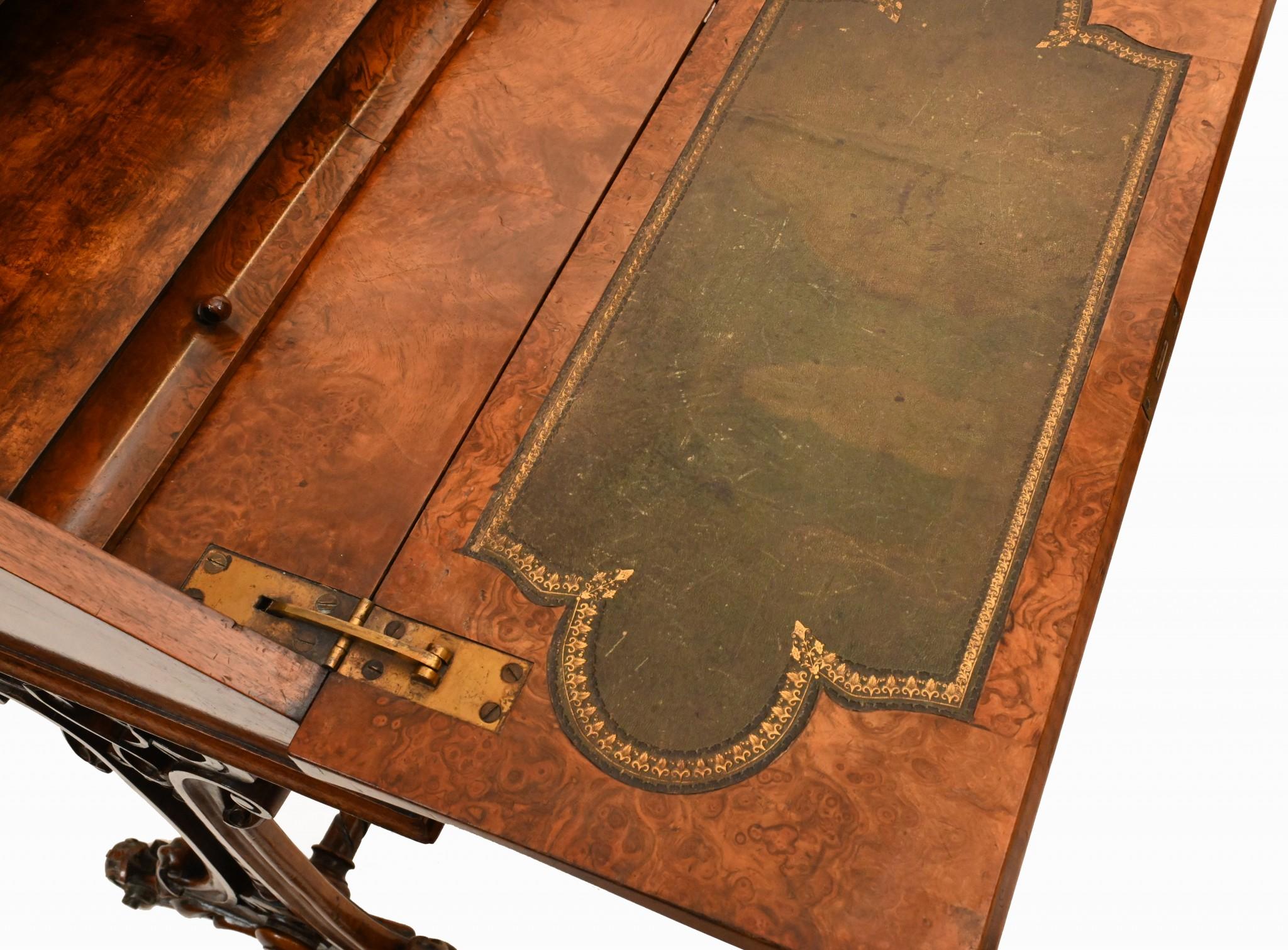 Mid-19th Century Victorian Ladies Writing Desk Bureau 1840 For Sale
