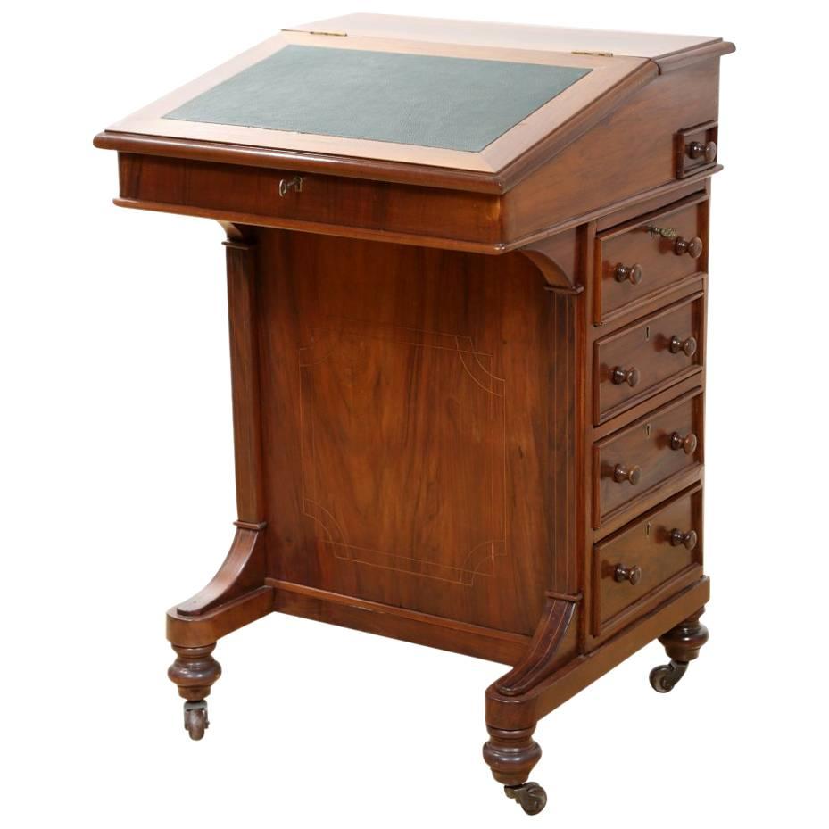 Victorian Lady Walnut Desk, circa 1880 For Sale