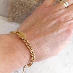 Victorian Lady's Albertina Watch Chain, 9ct Rose Gold with Slider