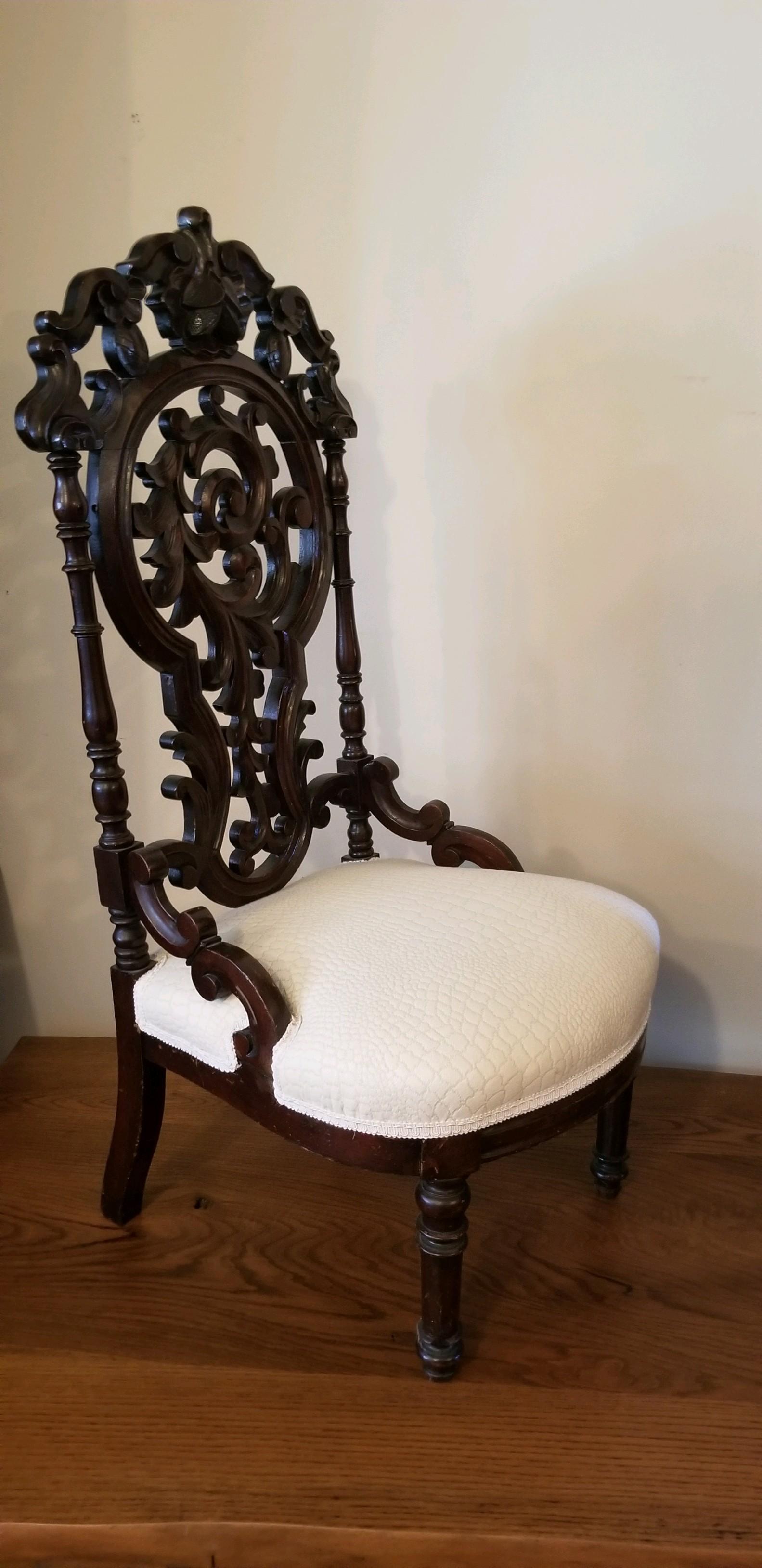 American Victorian Ladies Chair