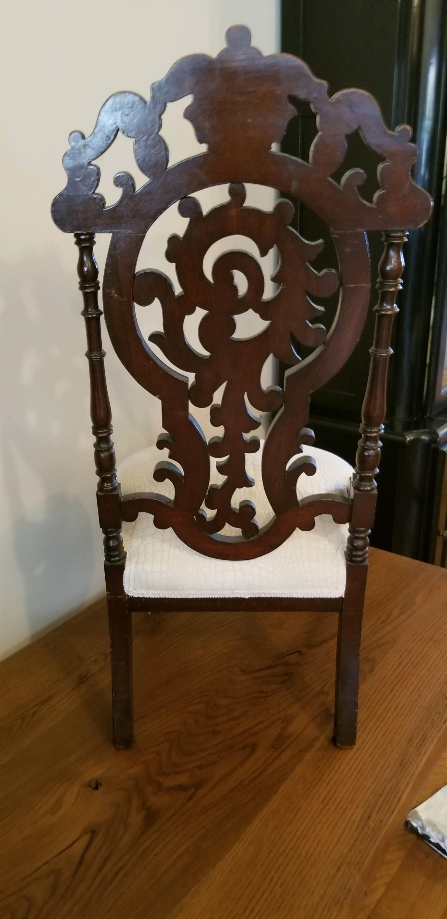 Carved Victorian Ladies Chair