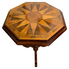 Victorian Lamp Table with Specimen Wood Top Victorian Lamp Table with Specimen Wood Top