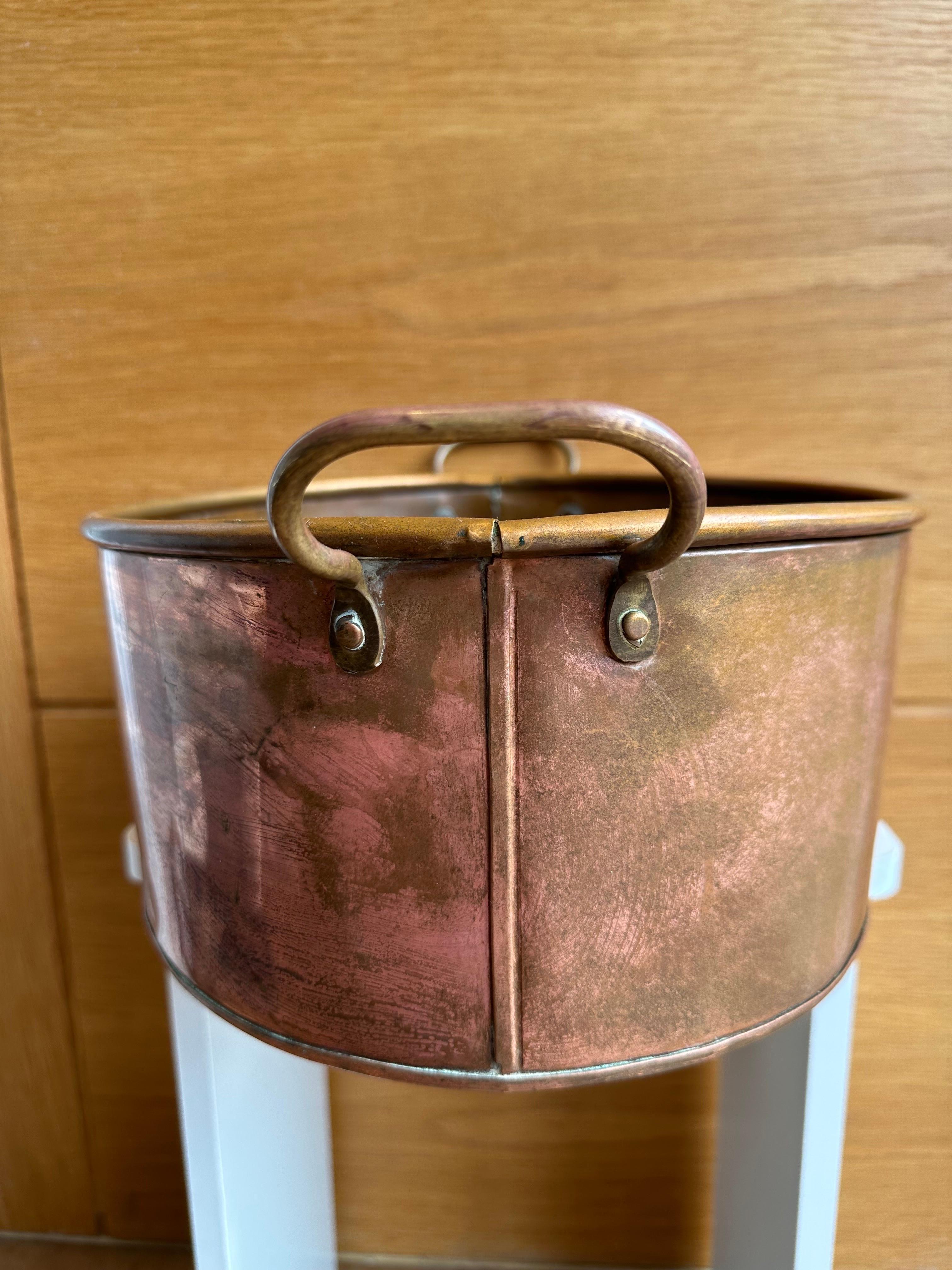 large copper pot