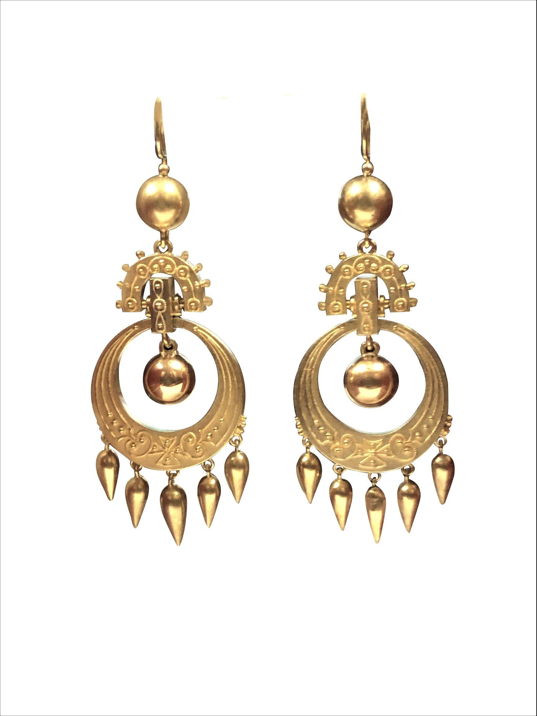 large dangling earrings