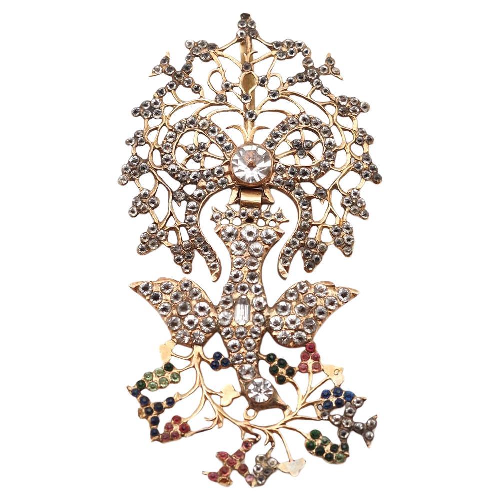 Grand pendentif victorien en or 18 carats en forme de Saint-Esprit, pendentif régional français