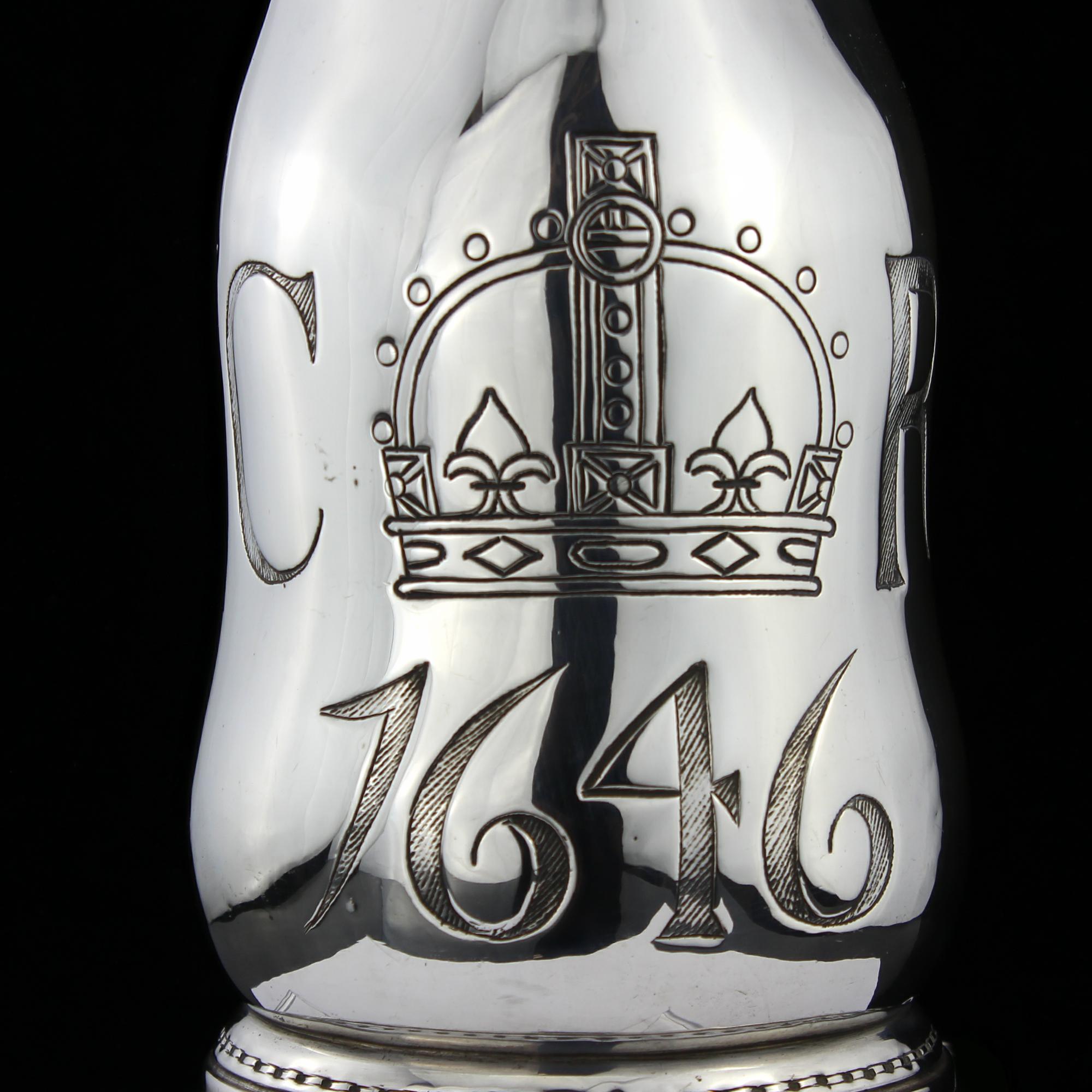 Late 19th Century Victorian Large Sterling Silver Jug, London 1890 For Sale