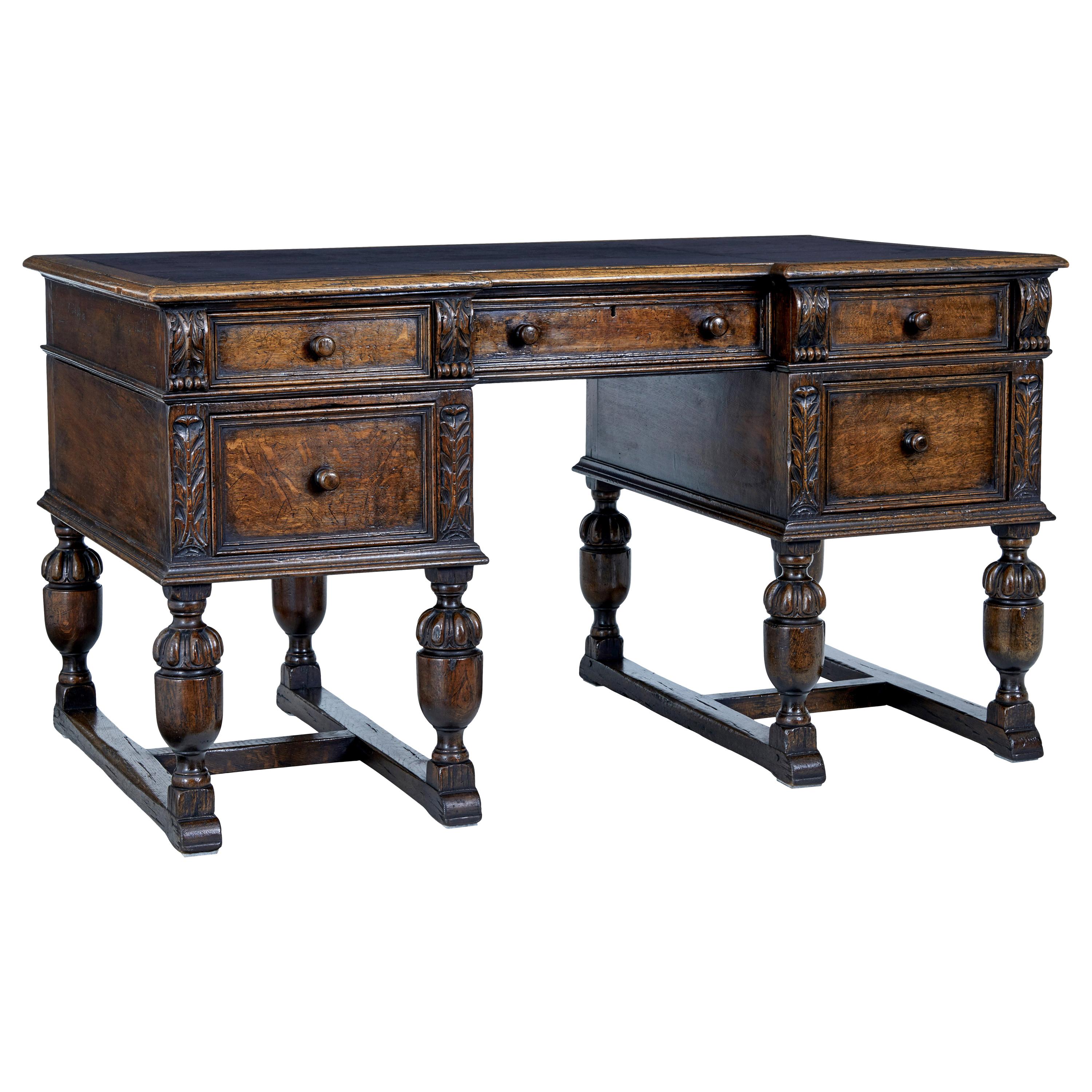 Victorian Oak Teacher's Desk at 1stDibs