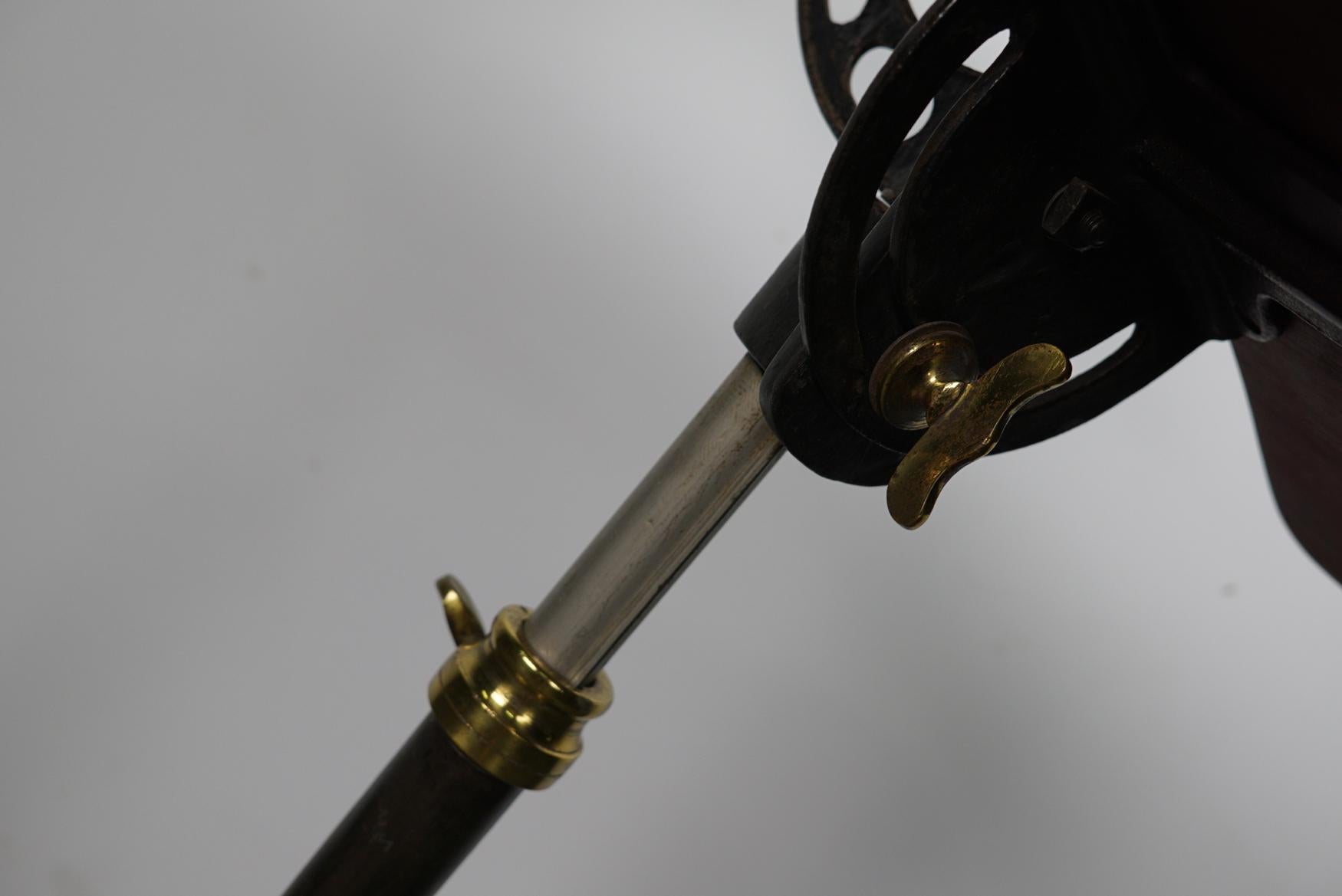 Victorian Late 19th Century Cast Iron Mahogany Reading Table 8