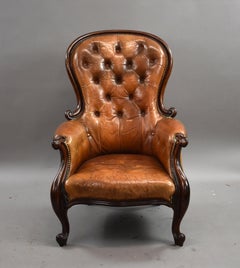 Victorian Leather Armchair