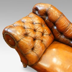 Victorian Leather Chaise Longue