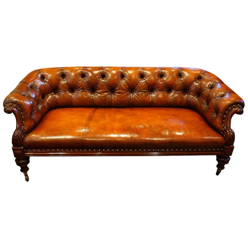 Victorian Leather Chesterfield