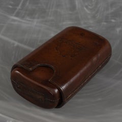 Victorian Leather Cigar Case