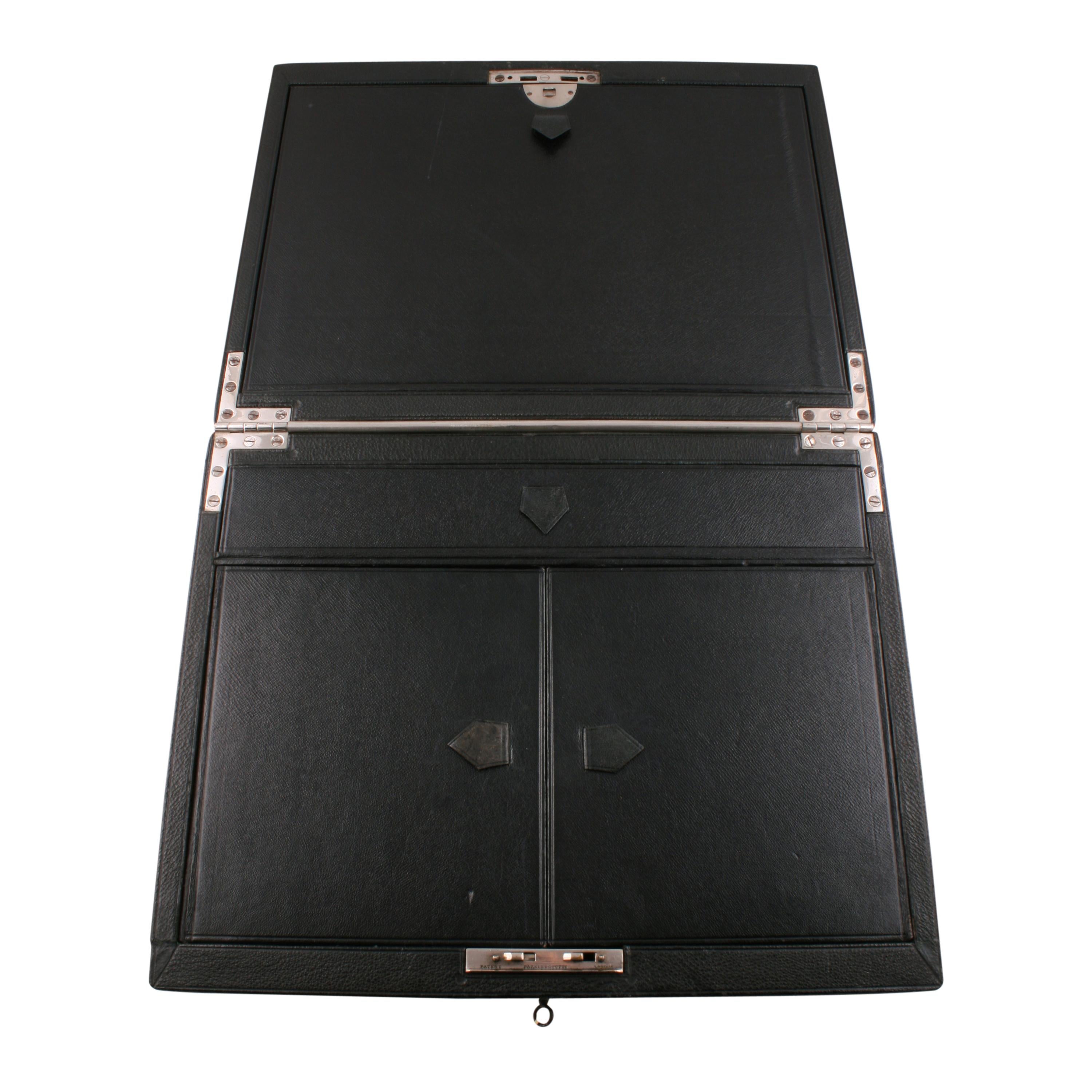 British Victorian Leather Stationery Box For Sale