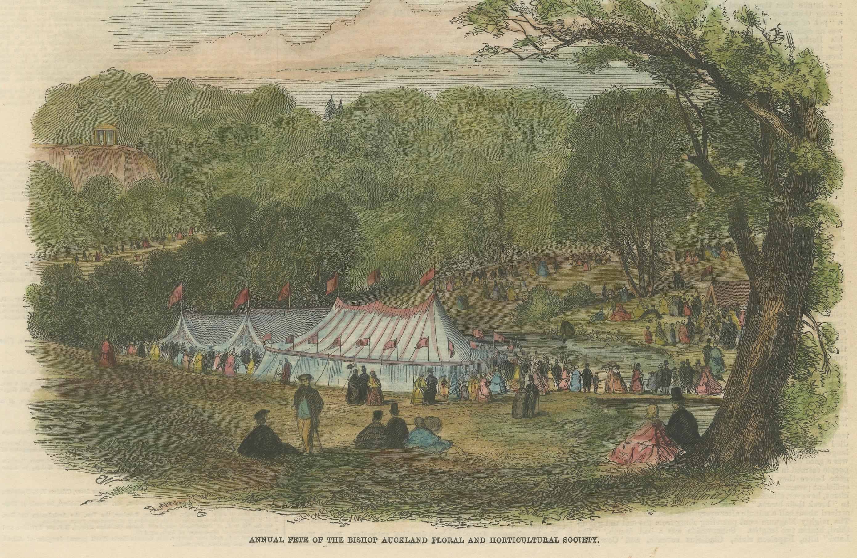 Mid-19th Century Victorian Leisure: Balloon Races at Cremorne and Floral Fêtes at Bishop Auckland For Sale