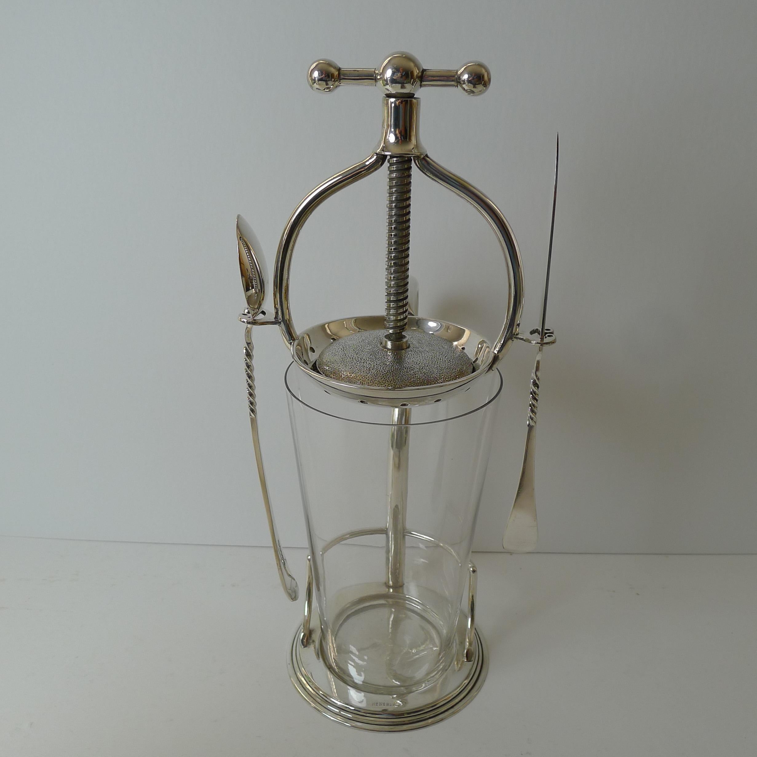 Victorian Lemon Squeezer in Silver Plated Dated 1868 For Sale 6