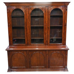 Victorian Library Bookcase Mahogany Period 1860 Book Shelf