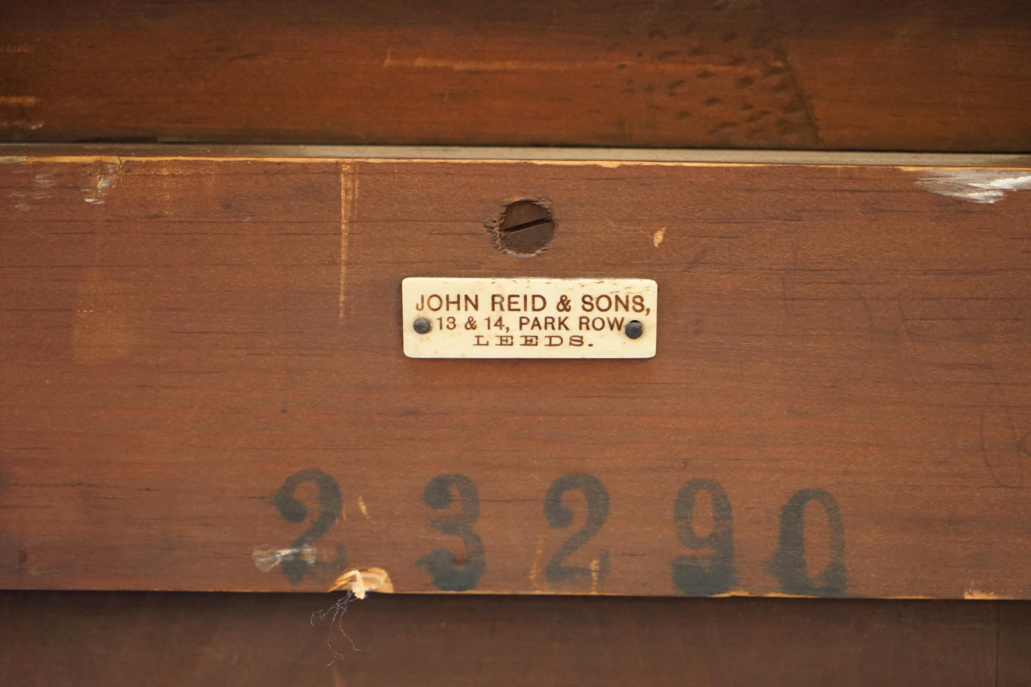 Victorian Library Burr Pollard Oak Library Bookcase Drop Front Secretaire Desk 8