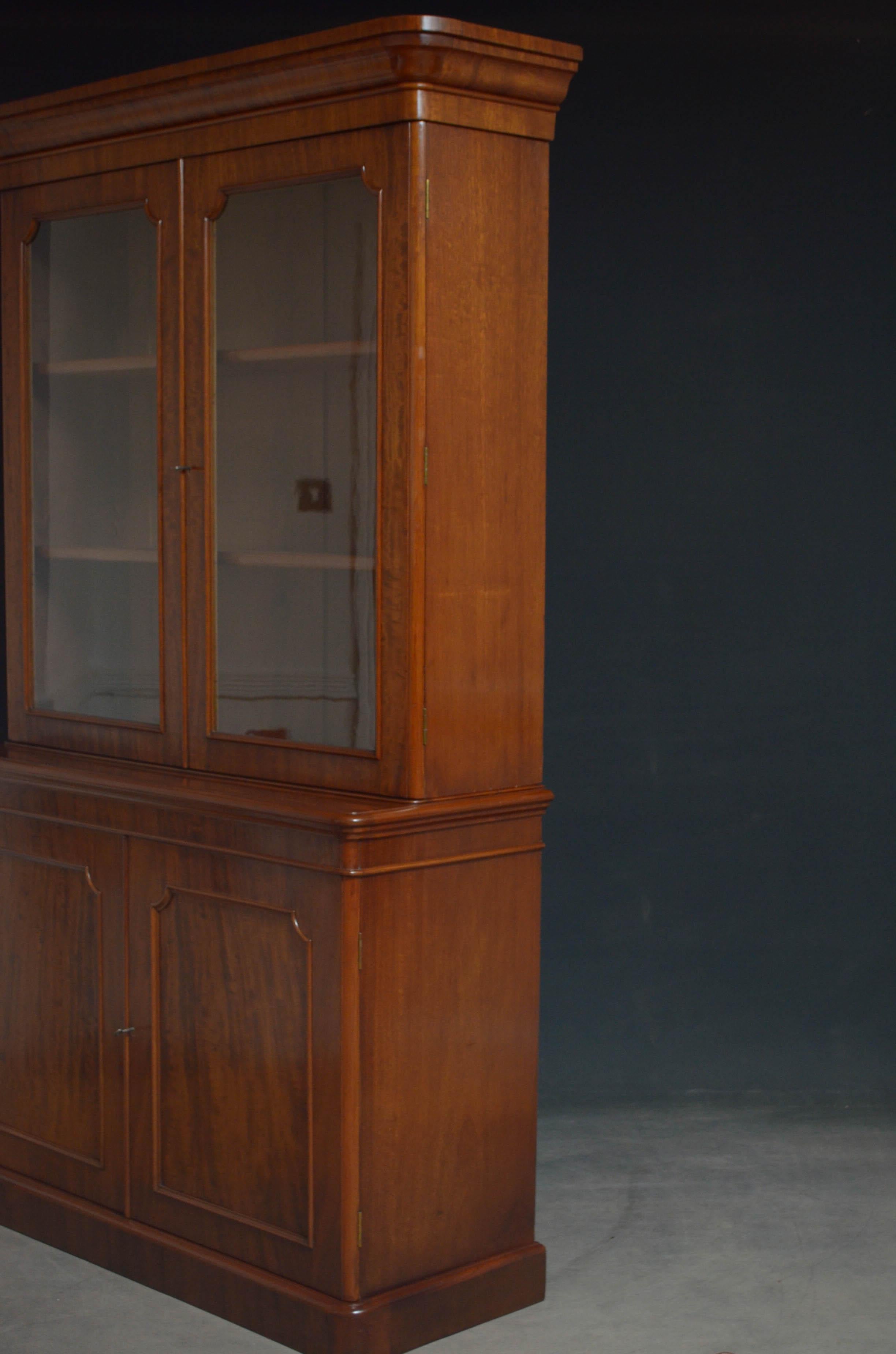 Victorian Library Mahogany Bookcase 5