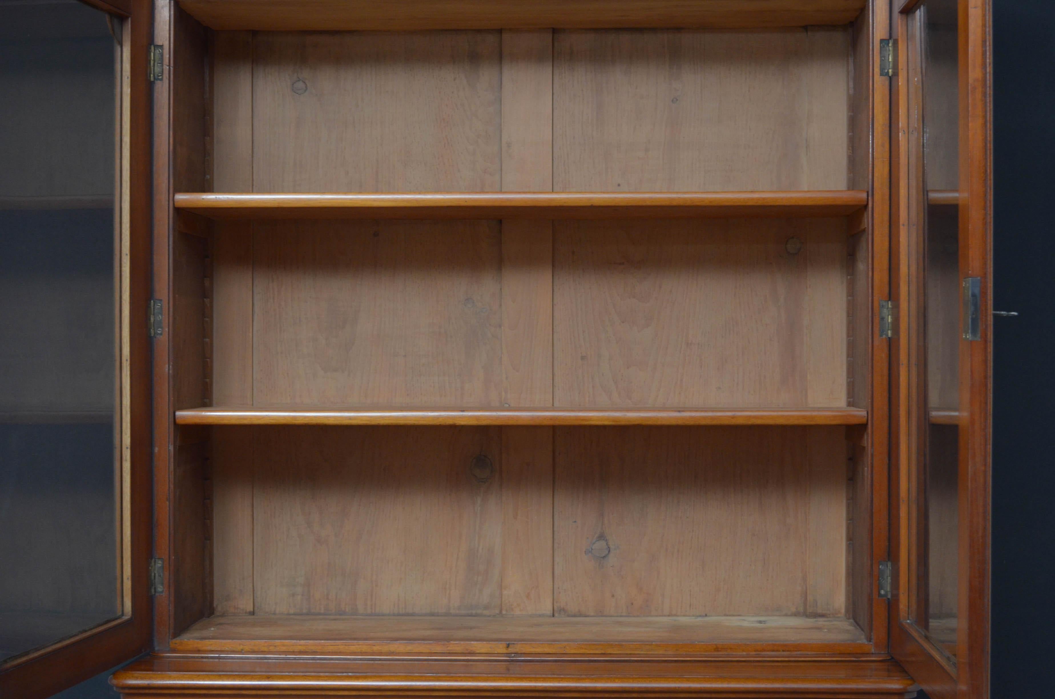 Late 19th Century Victorian Library Mahogany Bookcase