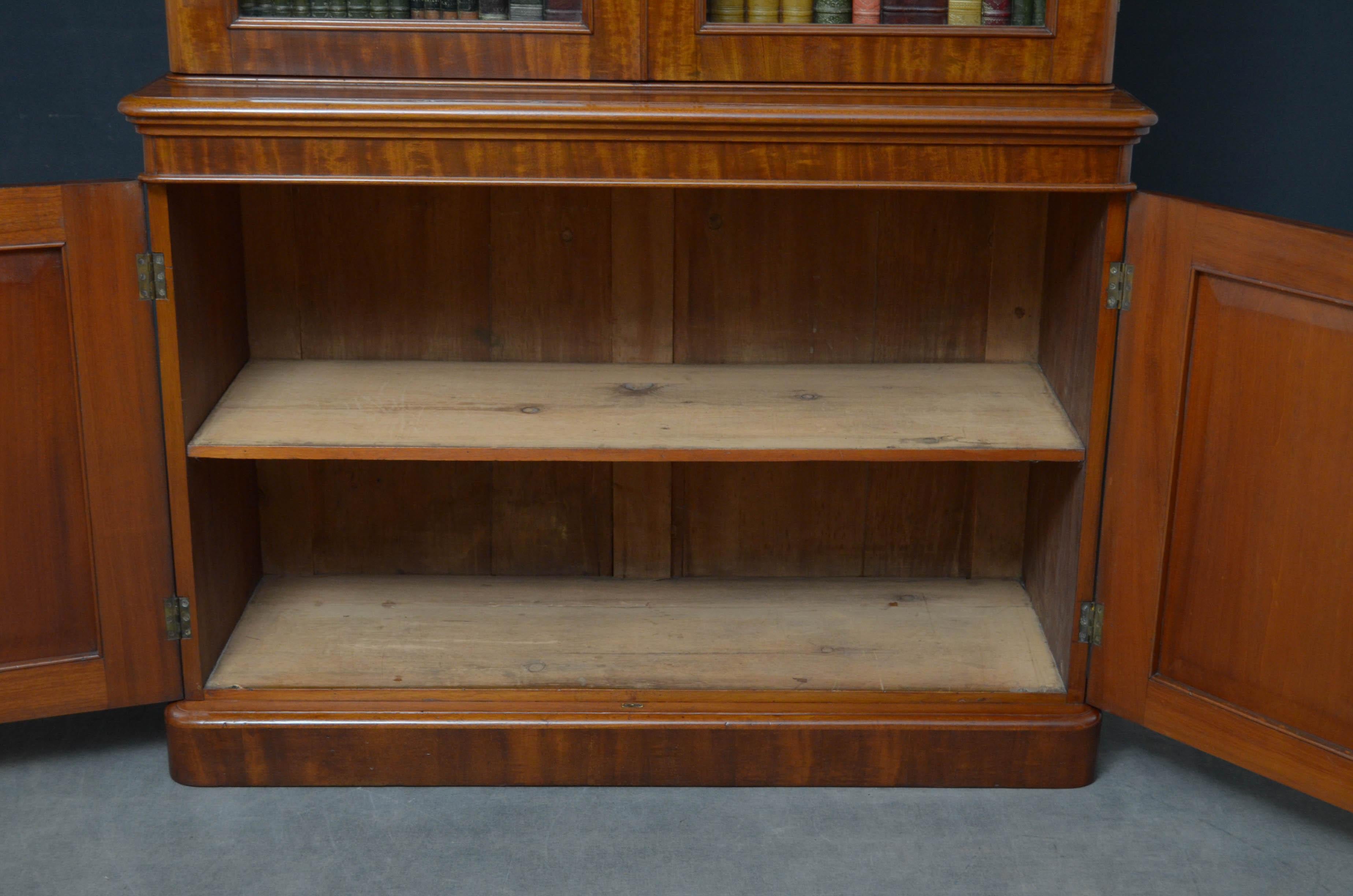 Victorian Library Mahogany Bookcase 2