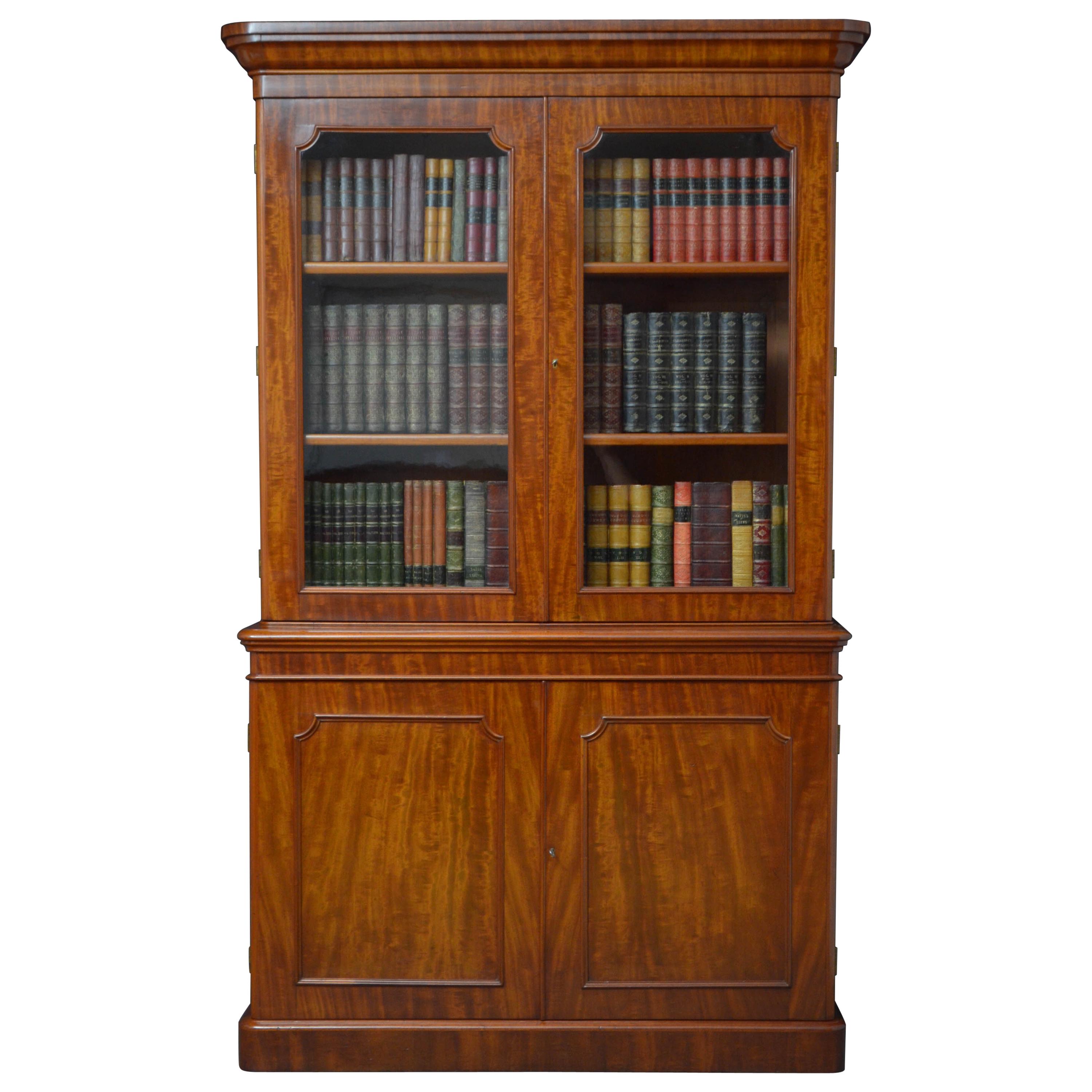 Victorian Library Mahogany Bookcase