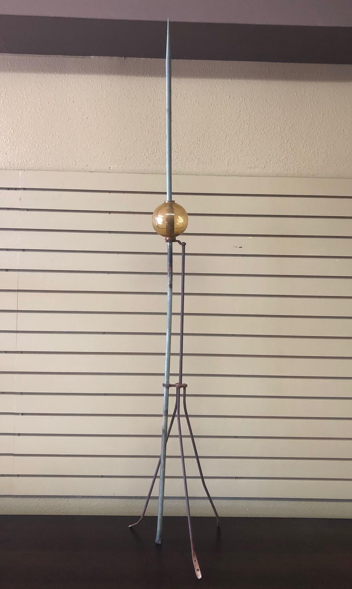 antique lightning rods with glass balls
