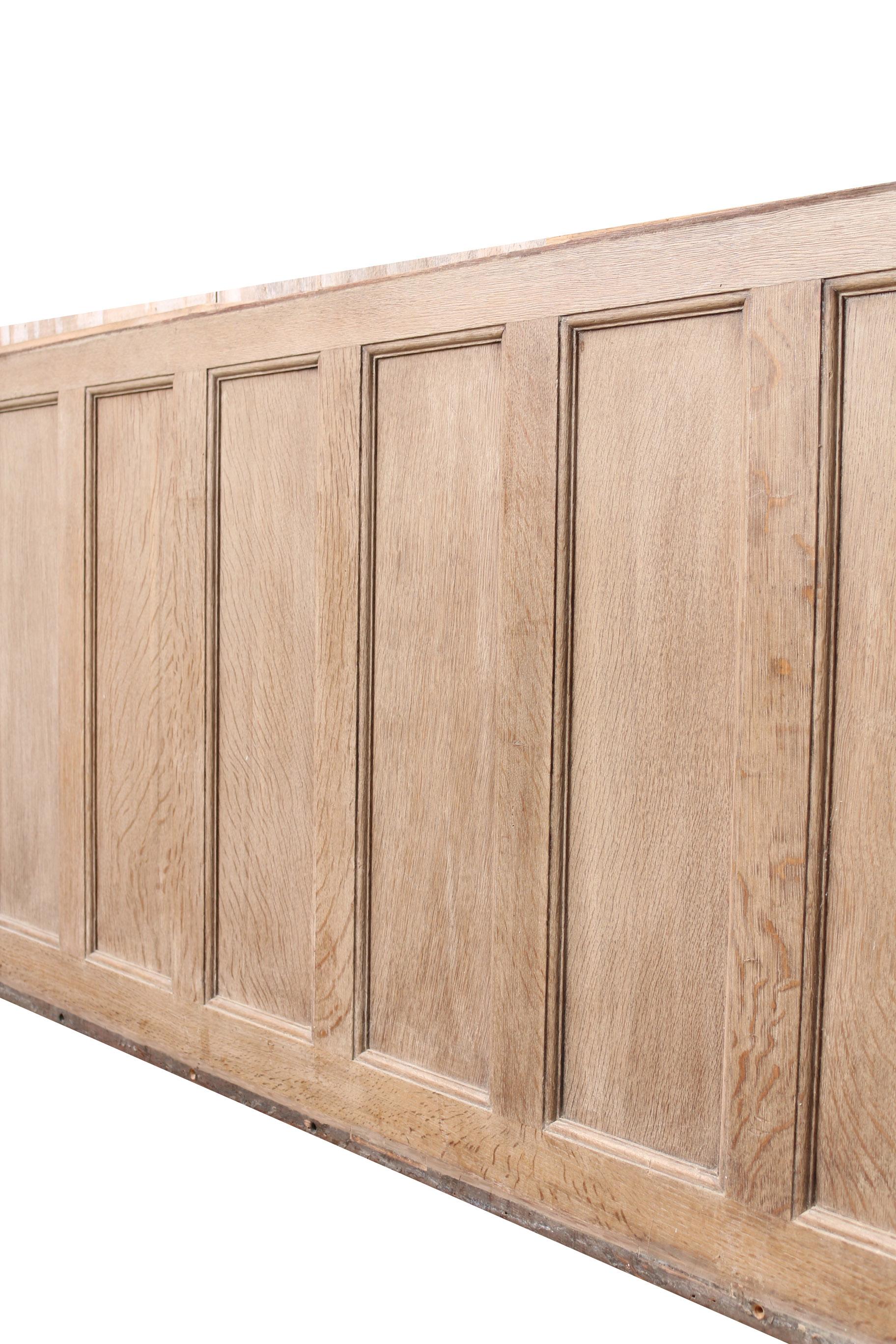Victorian Limed Oak Wall Panelling 6